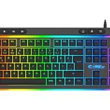 Claw's Nova K1 360° Özelleştirilebilir Rgb & Yazılımlı Full Membran 104+7 Tuşlu Ekstra Multimedya/Rollover Ses Kontrol Mekanizmalı Gaming Klavye
