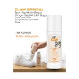 CLAWSPECİAL Claw Special Beyaz Spor Ayakkabı Boyası 75 ml - Sünger Başlıklı Likit Boya Katman Yapmayan Formül