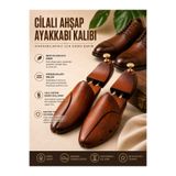 CLAWSPECİAL Premium Cilalı Ahşap Ayakkabı Kalıbı Yaylı Ahşap Ayakkabı Şekillendirici Kırışıklık Önleyici