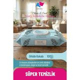 Clean & Cool Serisi Premium Yüzey Temizlik Havlusu Orkide Dokunuşu Doğal Pratik Hijyenik Ferah Kokulu Çok Amaçlı Mutfak Banyo Cam Ahşap Seramik Tezgah - Çok Renkli