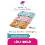 Clean & Cool Serisi Yüzey Temizleme Havlusu Orkide Dokunuşu 1x100, Manolya Ferahlığı 1x100, Portakal Çiçeği Işıltısı 1x100 (TOPLAM 300 YAPRAK)