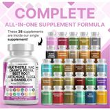 Clean Nutraceuticals Milk Thistle Liver Cleanse Detox Tudca 60 Capsul.