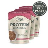 Clean Powders Meyveli & Ballı Protein Granola 300 Gr 3 Adet Aromasiz