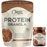 Clean Powders Protein Granola 300 gr Çikolata Parçalı - Proteinli Çikolatalı Fındık Kreması (Protein Spread) 350 gr
