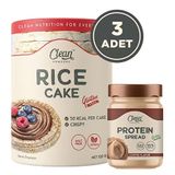 Clean Powders Protein Spread Kahve + 3'lü Pirinç Patlağı Kombinasyonu Aromasiz
