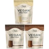 Clean Powders Vegan Protein 600 gr - Çikolata - Vanilya - Kahve 3'lü Set
