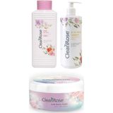 Clean Rose %100 Doğal Gül Suyu 400 ml El Ve Vücut Losyonu 400 ml Ayak Kremi 125ml