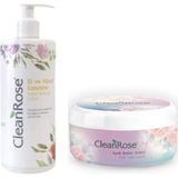 Clean Rose Gül Özlü El Ve Vücut Losyonu 400 ml Ayak Bakım Kremi 125 ml (ISPARTAMDAN)