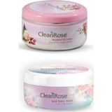 Clean Rose Gül Özlü Set - Ayak Bakım Kremi 125 ml Besleyici Gül Kremi 125 ml (ISPARTAMDAN)