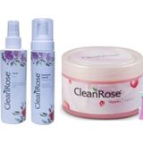 Clean Rose Vazelin 90 ml Sıkılaştırıcı Tonik 150 ml Temizleme Köpüğü 200 ml (Ispartamdan)