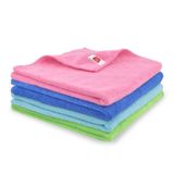Clean She Universal Mikrofiber Temizlik Bezi 4'lü Set 50x70 cm Kurulama, Genel Temizlik, Leke Tutmaz, Koku Yapmaz, İthal, 410 GSM