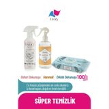 Clean & Shine Serisi Yüzey Temizlik Misti Bahar Dokunuşu 500 ml | Clean & Fresh Serisi Hanımeli Oda Kokusu 500 ml | Clean & Cool Serisi Yüzey Temizleme Havlusu Orkide Dokunuşu 1x100(100 Yaprak)