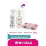 Clean & Shine Serisi Yüzey Temizlik Misti Bahar Dokunuşu 500 ml | Clean & Fresh Serisi Yasemin Oda Kokusu 500 ml | Clean & Cool Serisi Yüzey Temizleme Havlusu Manolya Ferahlığı 1x100(100 Yaprak)