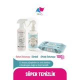 Clean & Shine Yüzey Temizlik Misti Bahar Dokunuşu 500 ml, Clean & Fresh Sümbül Oda Kokusu 500 ml, Clean & Cool Orkide Dokunuşu Yüzey Temizleme Havlusu 100 Yaprak, 3'lü Set