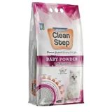 Clean Step 10 L Aktif Karbonlu Bebek Pudralı İnce Taneli Topaklanan Bentonit Kedi Kumu