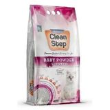 Clean Step 5 lt Aktif Karbonlu Bebek Pudralı İnce Taneli Topaklanan Bentonit Kedi Kumu