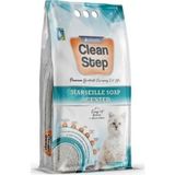 Clean Step 5 lt Aktif Karbonlu Marsilla Kokulu İnce Taneli Topaklanan Bentonit Kedi Kumu