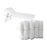 Clean Stoff Beyaz Sedye Örtüsü Kalın 80X220 Lastikli Sedye Örtüsü 10’lu