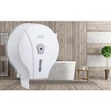 Clean Style Mj1 Mini Jumbo Wc Tuvalet Kağıdı Dispenseri Beyaz