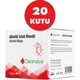 Cleanaive Alkollü Islak Mendil (50 Mendil) x 20 Kutu