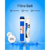 Cleanara 80 Gpd Ters Ozmoz Membran + Post Karbon Filtre Seti – Yüksek Performanslı Su Arıtma Yedek Kartuş Paketi