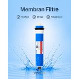 Cleanara Yüksek Sarım Teknolojili 80 Gpd Membran Su Arıtma Filtresi – Ev Tipi Ro Cihazları Için