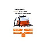 Cleanfast Big Boss Çift Motorlu Buharlı Koltuk Halı Yıkama Makinesi Profesyonel