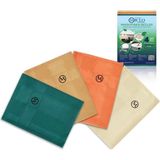 Cleanıng | Mikrofiber Temizlik Bezi | Sihirli Bez, Cam Bezi Ayna Bezi | 4lü Paket | Zümrüt Serisi