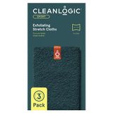 Cleanlogic Vücut Peeling Bezi, Esnek Spor Peeling Banyo ve Duş Bezleri Egzersiz Sonrası Temizlik, Günlük Cilt Bakımı Aleti, 3 Adet Değer Paketi