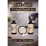 Cleanova Kahve Makinesi Temizleme Seti 3’lü | Kireç Çözücü + Süt Temizleyici + Kahve Yağı Temizleme Tableti