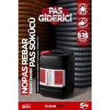 CleanTurk NOPAS REBAR İnşaat Demiri Pas Sökücü | Aderansa Zarar Vermez | Profesyonel Pas Temizleyici 5 KG