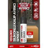 Cleanturk Spreytek Moldex Silikon Sprey 400ml 24'lü | Sürtünme Azaltıcı, Kalıp Ayırıcı, Çok Amaçlı Yağlayıcı
