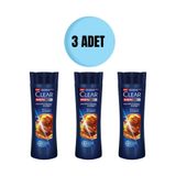 Clear 3x350 ml Men Saç Dökülmesine Karşı Şampuan