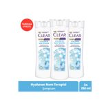 Clear 3x350 ml Women Kepeğe Karşı Etkili Saç Bakım Hyaluron Nem Terapisi Şampuanı