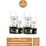 Clear 485 ml+180 ml Women Zencefil Özü Şampuan