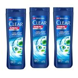 Clear Cool Sport Mentol Kepeğe Karşı Etkili 3x600 ml Şampuan