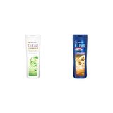 Clear Kepeğe Karşı Etkili Şampuan Bitkisel Sentez Aloe & Çay Ağacı Yağı 350 Ml(2) Clear Men Kepeğe Karşı Etkili Şampuan Saç Dökülmesine Karşı Kahve Çekirdeği Özü 350 Ml(1) - Option-1