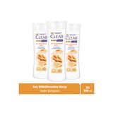 Clear Kepeğe Karşı Şampuan Saç Dökülmesine Karşı 350 ml x3