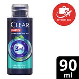 Clear Men 3in1 90 ML Ferahlatıcı Mentol Seyahat Boy Şampuan ve Duş Jeli
