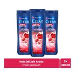 Clear Men 3x350 ml Hızlı Stil İkisi Bir Arada Kepeğe Karşı Etkili Şampuan