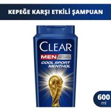 Clear Men Cool Sport Menthol 600 ml Kepeğe Karşı Etkili Besleyici Şampuan Normal Saçlar İçin