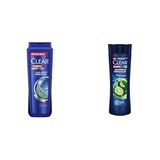 Clear Men Erkek Şampuan Cool Sport Menthol Kepeğe Karşı Etkili 600 ml ve Clear Men Kepeğe Karşı Etkili Şampuan Maksimum Ferahlık 350 ml