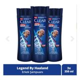 Clear Men Erling Haaland 3x350 ml Şampuan