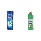 Clear Men Kepeğe Karşı Etkili Şampuan Cool Sport Menthol Ferahlatıcı Mentol Etkisi 350 ml(1) Domestos Yoğun Kıvamlı Çamaşır Suyu Maksimum Hijyen Dağ Esintisi, 750 ml(3)