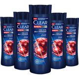 Clear Men Kepeğe Karşı Etkili Şampuan Hızlı Stil 2si 1 Arada 350 ML * 5 Adet