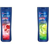 Clear Men Kepeğe Karşı Etkili Şampuan Hızlı Stil 2'si 1 Arada Kolay Şekil Alan Saçlar 350 ml Mavi(1) Clear Men Maksimum Ferahlık Yağlı Saç Derisi İçin Limon Özlü Kepeğe Karşı Etkili Şampuan 350 ml(1)
