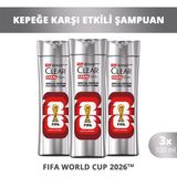 Clear Men Kepeğe Karşı Etkili Şampuan Scalp Edition Fifa World Cup 330 ml X3