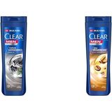 Clear Men Kepeğe Karşı Etkili Şampuan Yoğun Arındırıcı Kömür ile 350 ml(2) Clear Men Kepeğe Karşı Etkili Şampuan Saç Dökülmesine Karşı Kahve Çekirdeği Özü 350 ml(1)