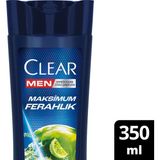 Clear Men Maksimum Ferahlık Kepeğe Karşı Etkili Şampuan 350 ml Kepekli Saçlar İçin Derinlemesine Temizlik