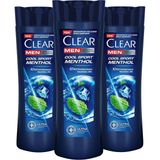 Clear Men Şampuan Cool Sport Menthol Ferahlatıcı Mentol Etkisi 350 ml x 3 Adet